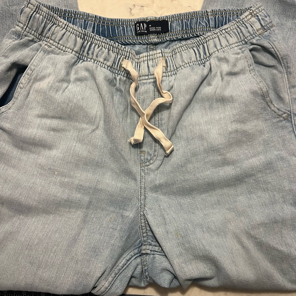GAP Denim High Rise Wide-Leg Pants - Picture 3 of 5